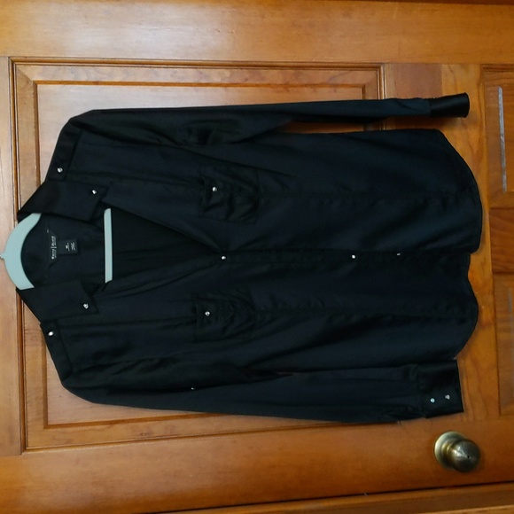 White House Black Market Tops - WHBM Silk Blouse ptp 18" stretch 19"